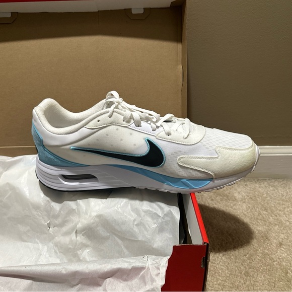 Nike Air Max Solo Sneakers White/Black-Aquarius Blue Men\'s Size 15 DX3666-103
